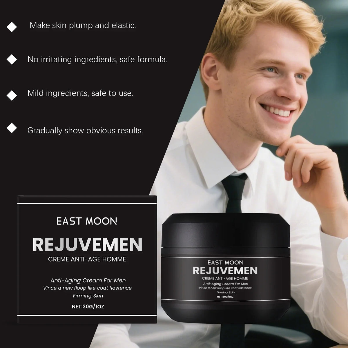 Men's Firming Lifting Face Cream – Hydrating Skincare | Qme Men's Face Cream Qme