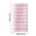 Striped Back Scrubber Exfoliating Bath Towel Wash Cloth Body Exfoliator Towel Qme Pink