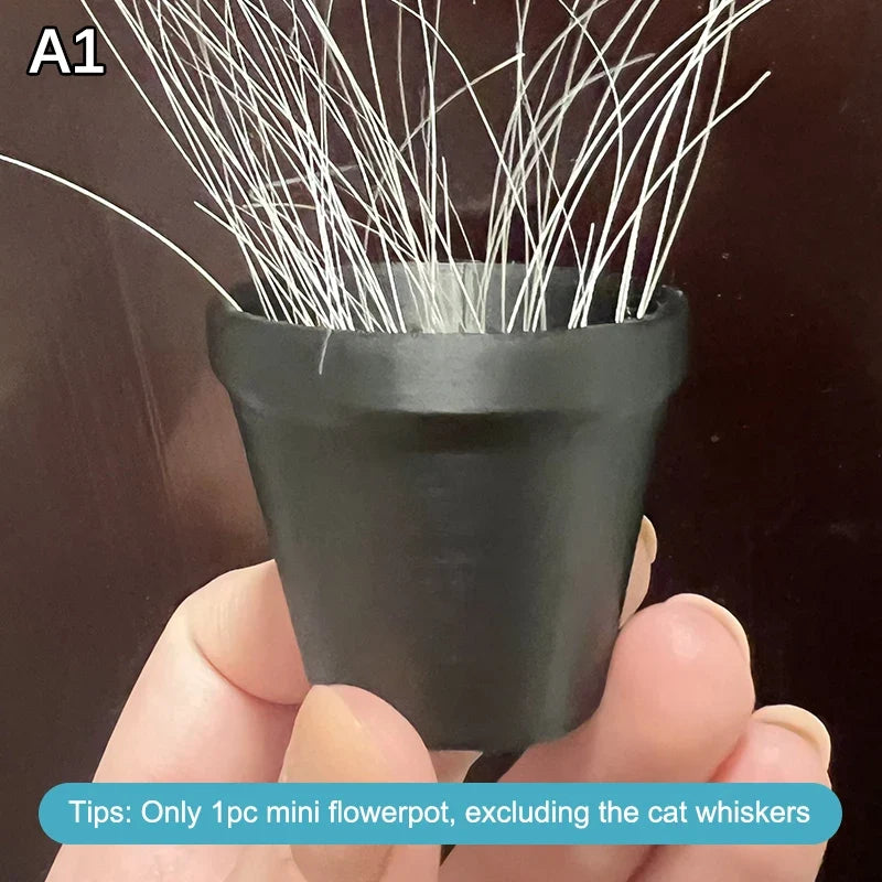 Cat Whisker & Fur Collector Mini Flower Pot Keepsake Ornament Cat Keepsake Ornament Qme A1
