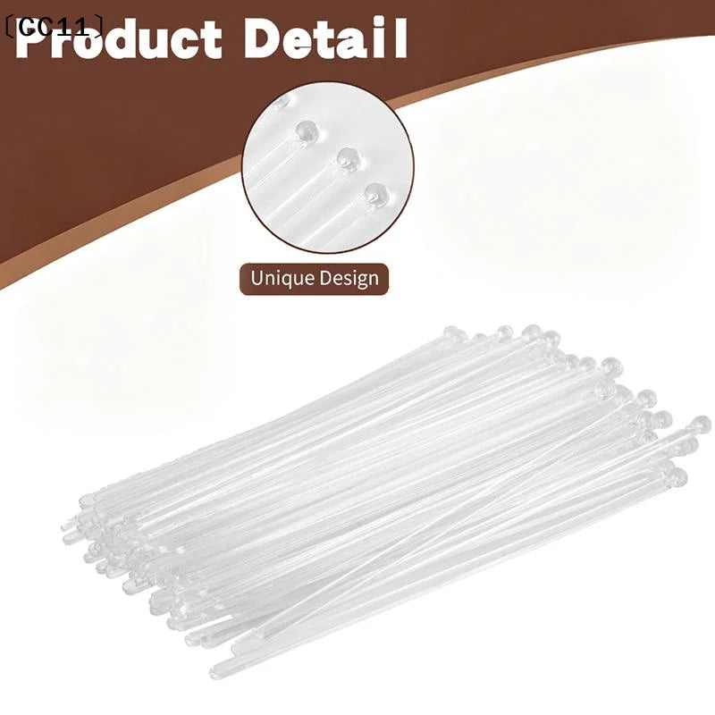 Transparent Plastic Cocktail Muddler & Drink Stirring Sticks Cocktail Stirring Sticks Qme