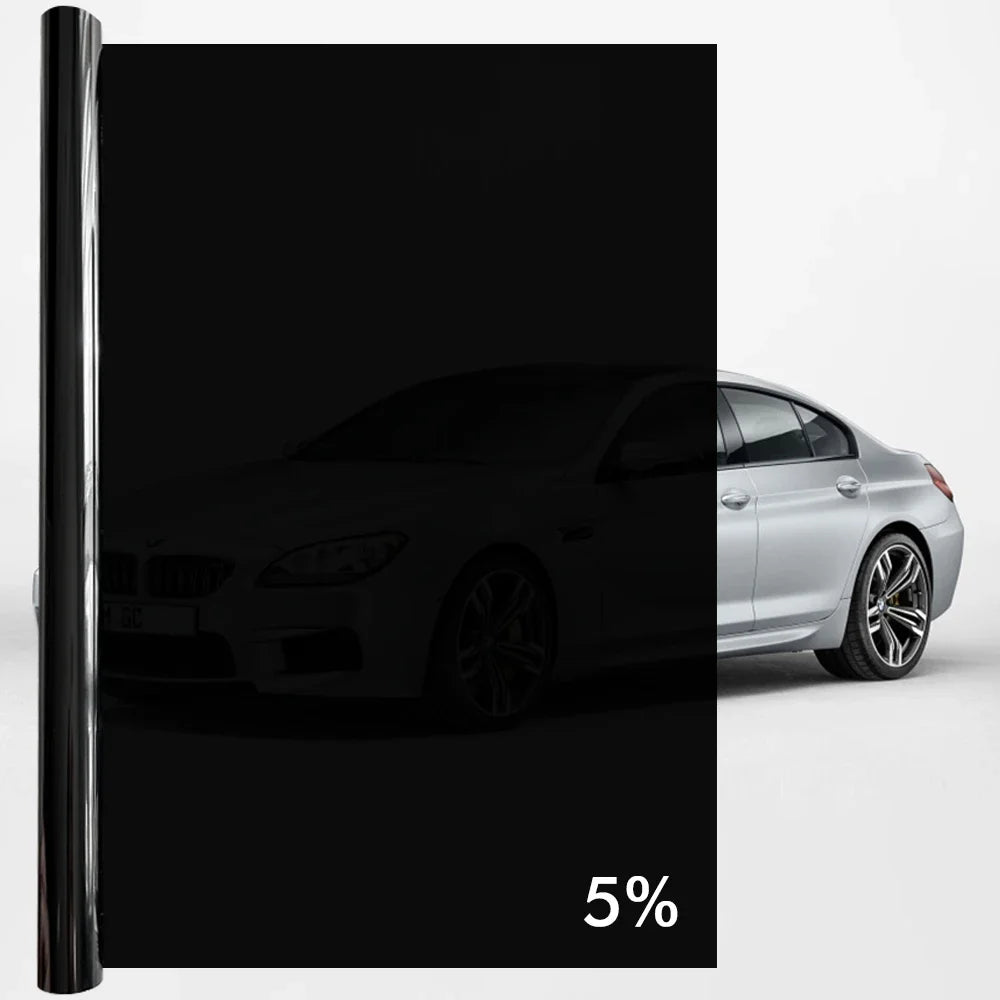 Car Window Tint Film – Dark Privacy Vinyl 50cm x 3.6m | 7 Colors Window Tint Film Qme 5Percent VLT 50x300cm