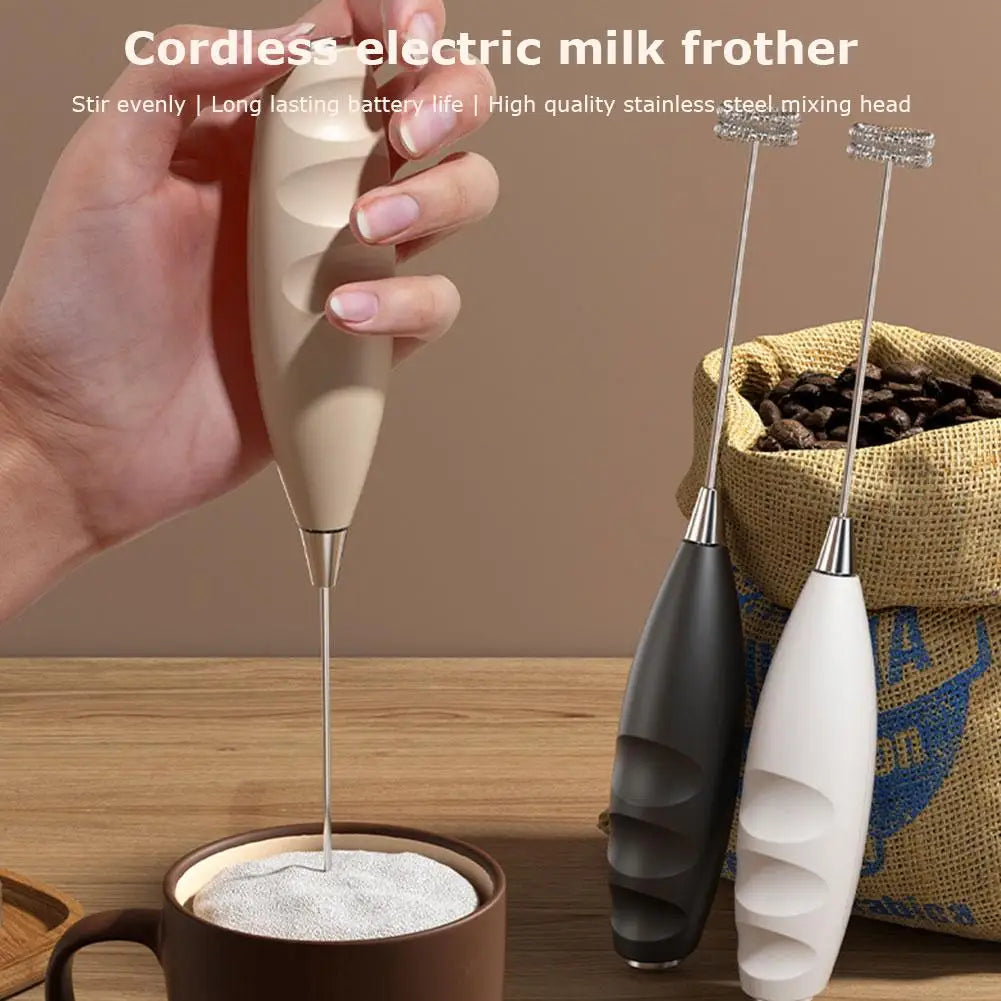 Handheld Milk Frother Foam Maker – Rechargeable Mini Whisk Handheld Milk Frother Qme