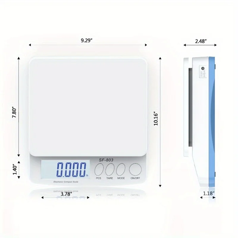 MiLESEEY SF803 30kg Digital Kitchen Scale – 1g Precision Digital Kitchen Scale Qst