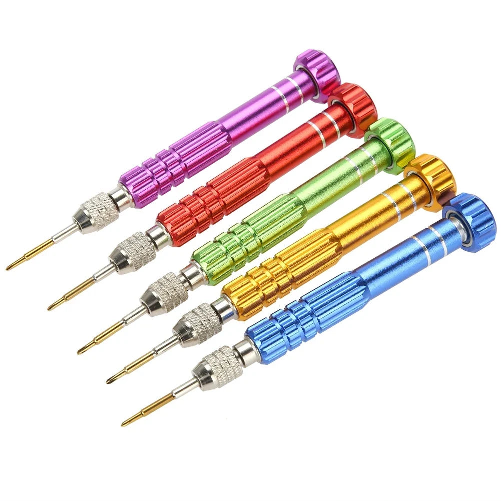 Precision Screwdriver Set – 5 Bits for Watches, Phones & Glasses Precision Screwdriver Set Qme