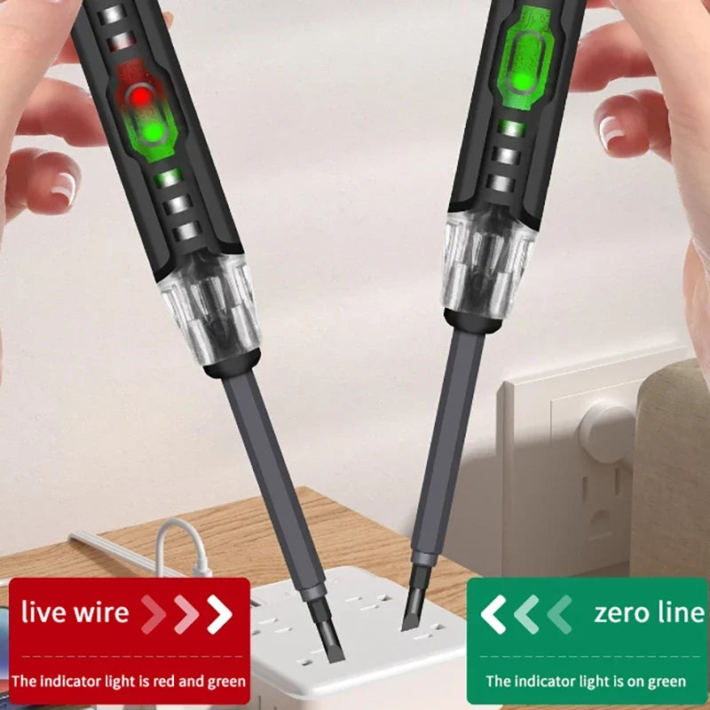 B05 Electric Voltage Tester Screwdriver Pen | Aluminium-Copper Voltage Tester Pen Qme