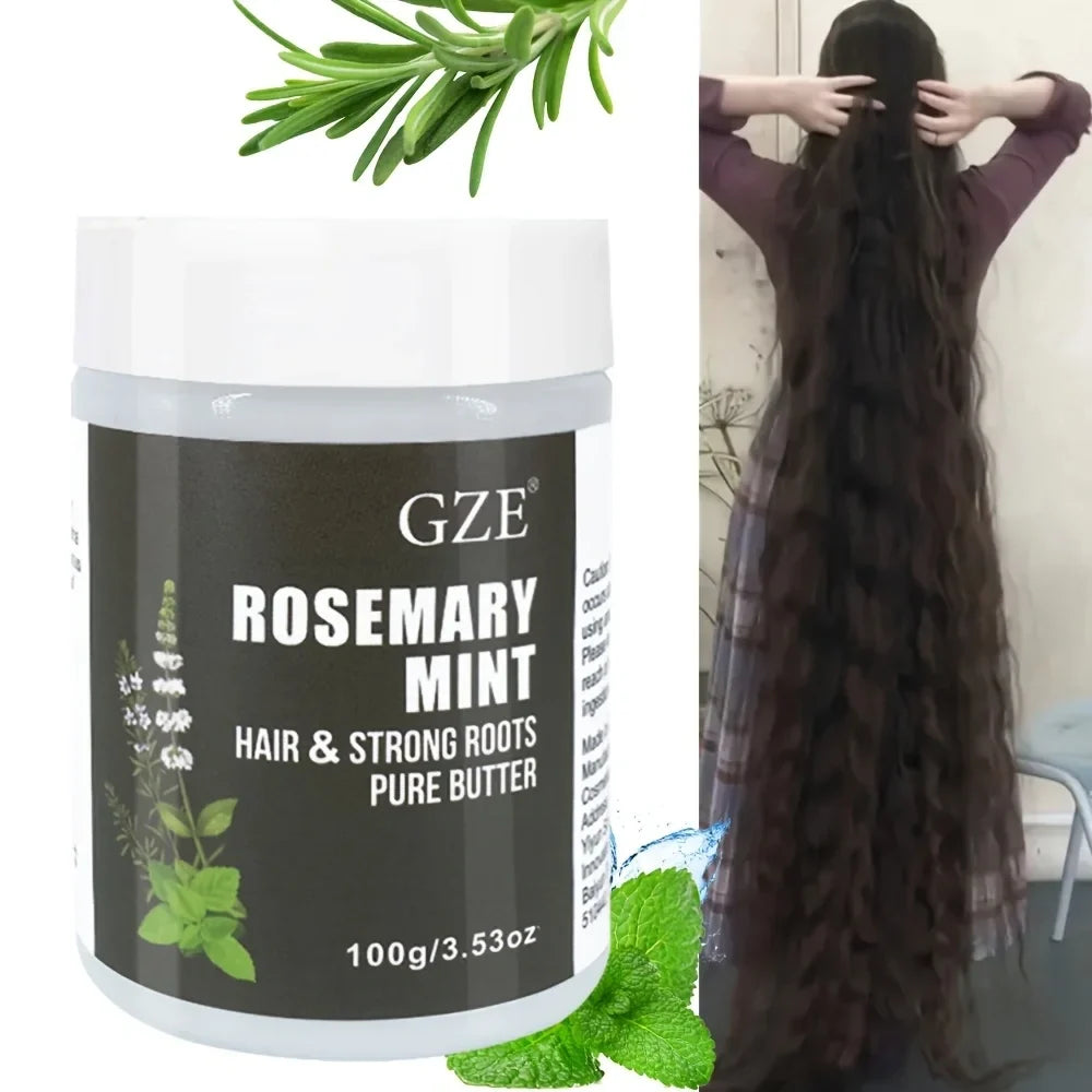 GZE Rosemary Mint Hair Butter – Strong Roots & Natural Growth Hair Growth Butter Qme Damage Repaired