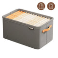 Large Capacity Foldable Storage Basket | Non-Woven Fabric Foldable Storage Basket Qme grey 48x28x25CM