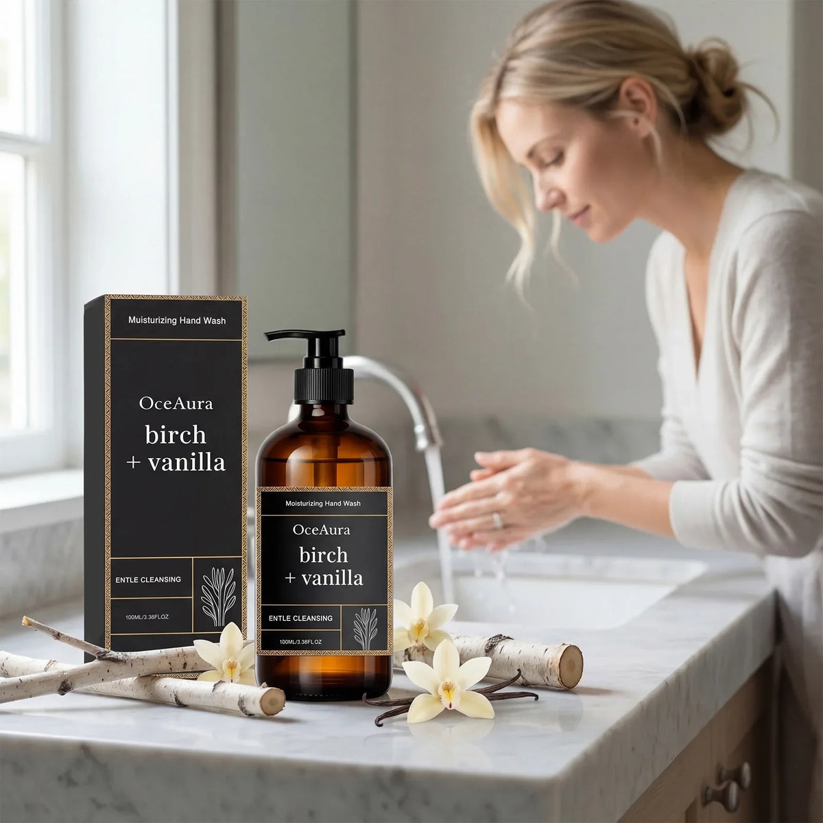 Vanilla Extract Moisturizing Hand Wash – Nourishing Liquid Soap Liquid Hand Soap Qme