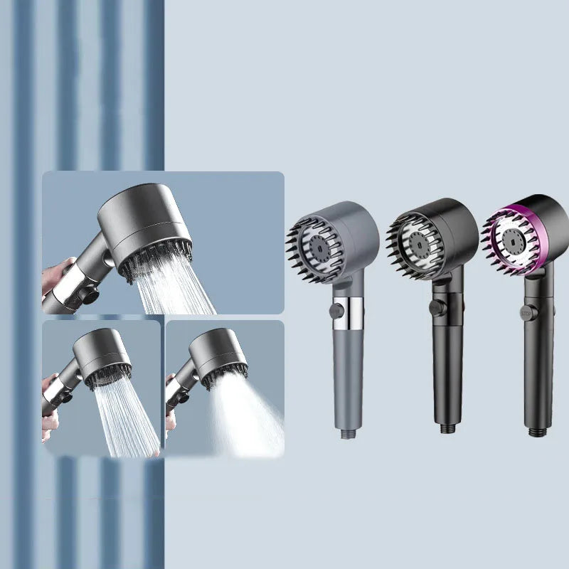 3-Mode Filtered Showerhead – Massage & One-Click Water Stop Filtered Showerhead Qst