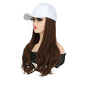 Baseball Cap with Long Curly Hair Extensions – Adjustable Wig Hat Wig Baseball Cap Qme F