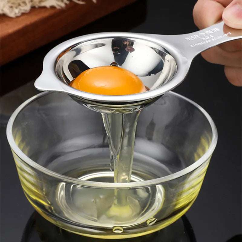 Stainless Steel Egg Yolk Separator – Baking Kitchen Tool Egg Separator Tool Qme