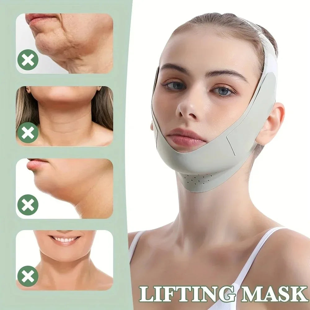 V Line Face Slimming Bandage – Chin & Cheek Lift Shaper Facial Shaping Bandage Qme