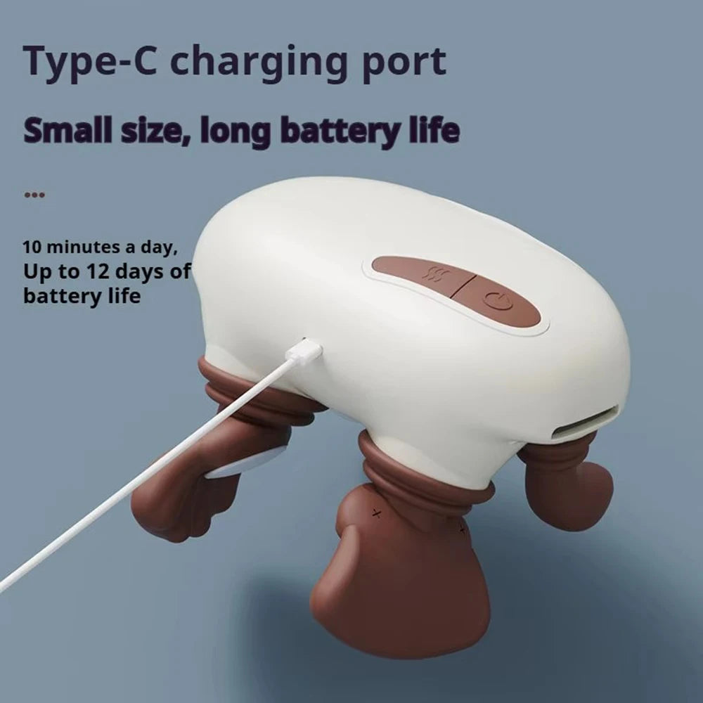 4D Kneading Neck & Shoulder Massager | Portable Wireless Shawl Neck Shoulder Massager Qst