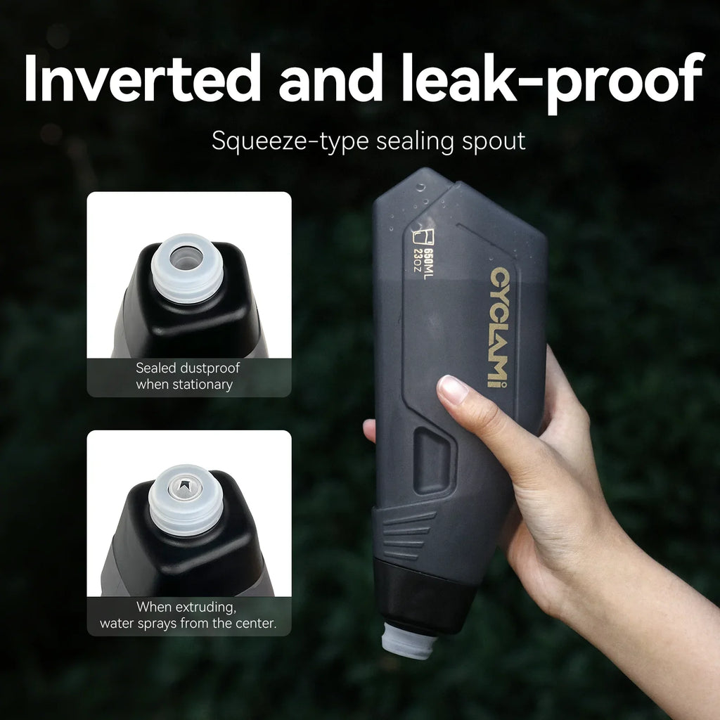 Aerodynamic Bike Water Bottle 650ml – Lightweight Road Cycling Cycling Water Bottle Qme