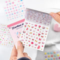 Kawaii Cartoon Sticker Book – DIY Diary & Collage Handbook DIY Sticker Book Qme D