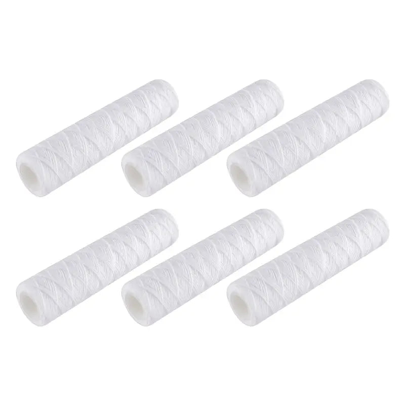 6-Pack 5 Micron String Wound Sediment Filter Cartridges 10 Inch Water Filter Cartridge Qst
