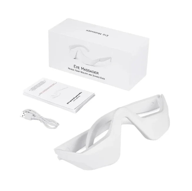 3D Eye Massager – Red Light Therapy & Microcurrent Lifting Eye Beauty Massager Qst White