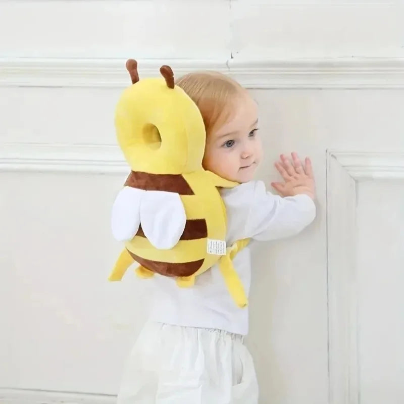 Baby Head Protector Helmet for Learning to Walk | Cartoon Bee Baby Safety Helmet Qme