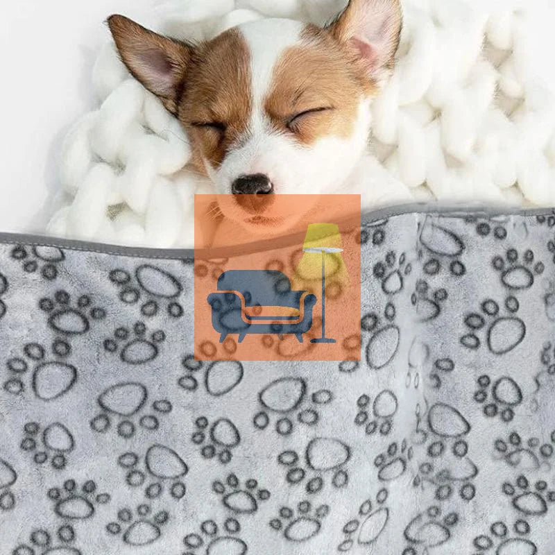 Ultra Soft Fluffy Pet Blanket – Cute Cartoon Mat for Cats & Dogs Pet Blanket Mat Qme