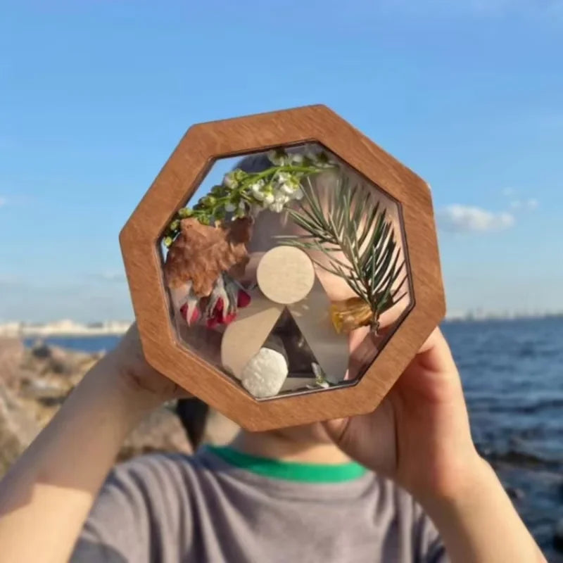 Wooden DIY Kaleidoscope Kit for Kids – Beech STEM Toy Age 6+ DIY Educational Toy Qst