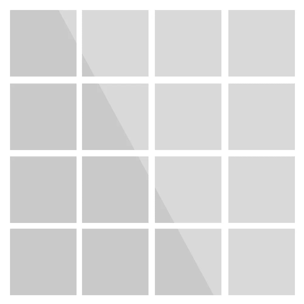 Silver Self-Adhesive Mirror Wall Tiles – 16Pcs Glass Stickers Mirror Wall Stickers Qme 16 pcs
