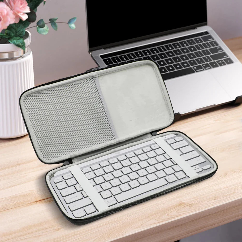 EVA Hard Case Travel Bag for Logitech MX Keys Mini Keyboard Keyboard Carry Case Qme