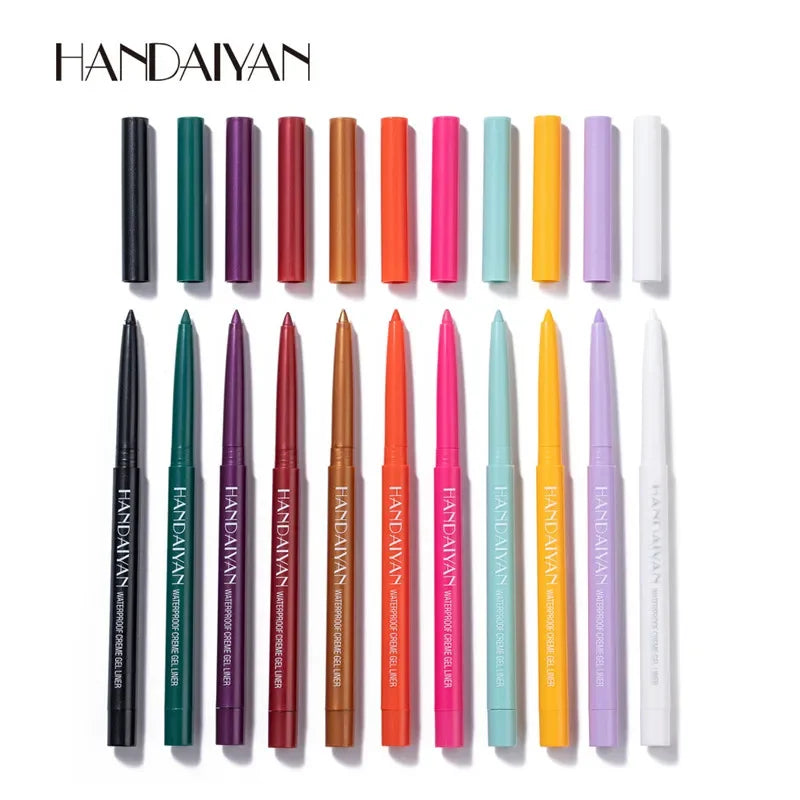 20 Color Waterproof Matte Gel Eyeliner Pen | Long-Lasting Gel Eyeliner Pen Qme