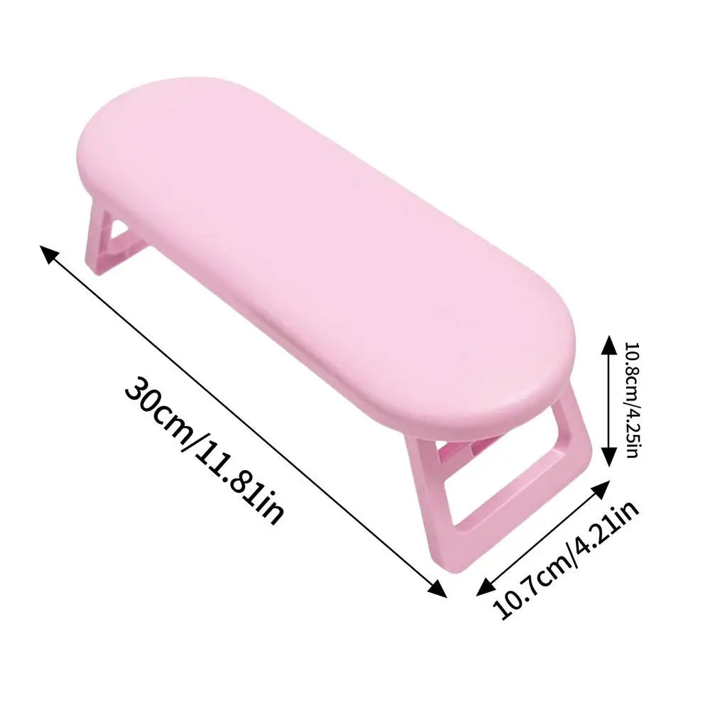 Portable Foldable Manicure Arm Rest Cushion Non-Slip | Qme Manicure Arm Rest Qme Pink