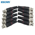 BNC Male Solderless Right-Angle Video Connector 20pcs | CCTV BNC Video Connector Qme 20pcs