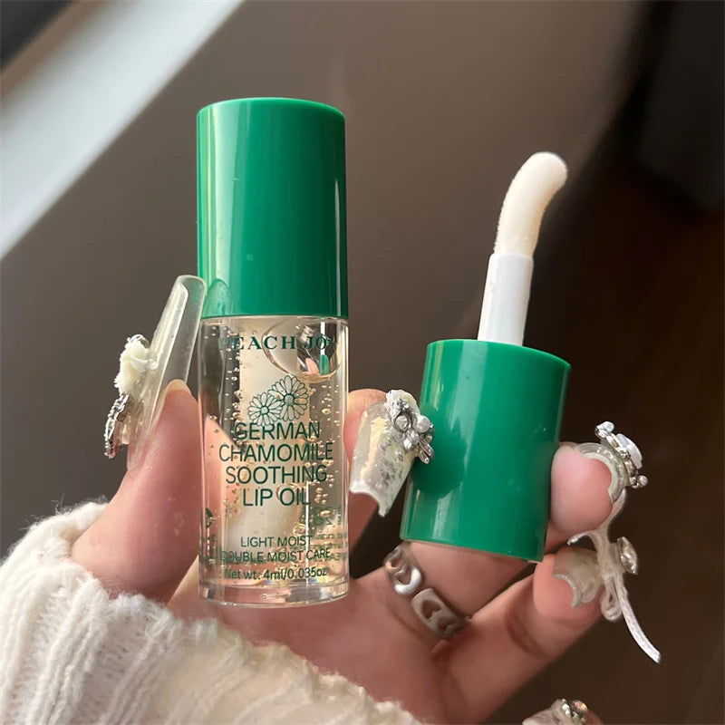 German Chamomile Lip Oil – Lightweight Moisturizing Lip Care Lip Oil Qme
