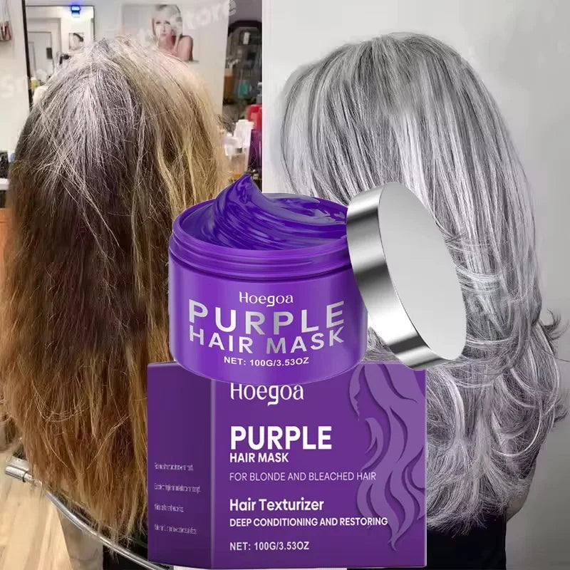 Color-Fixing Purple Shampoo for Gray & Bleached Hair Hair Toning Shampoo Qme 1pc