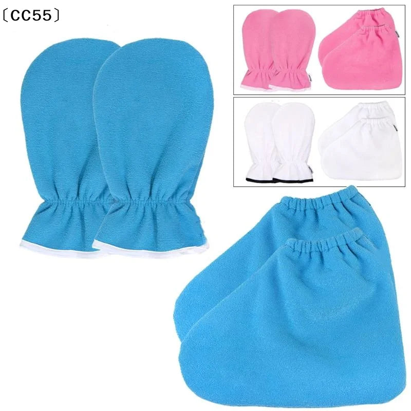 Paraffin Wax Mitts & Booties – Flannel Heat Retention Gloves Paraffin Wax Mitts Qst