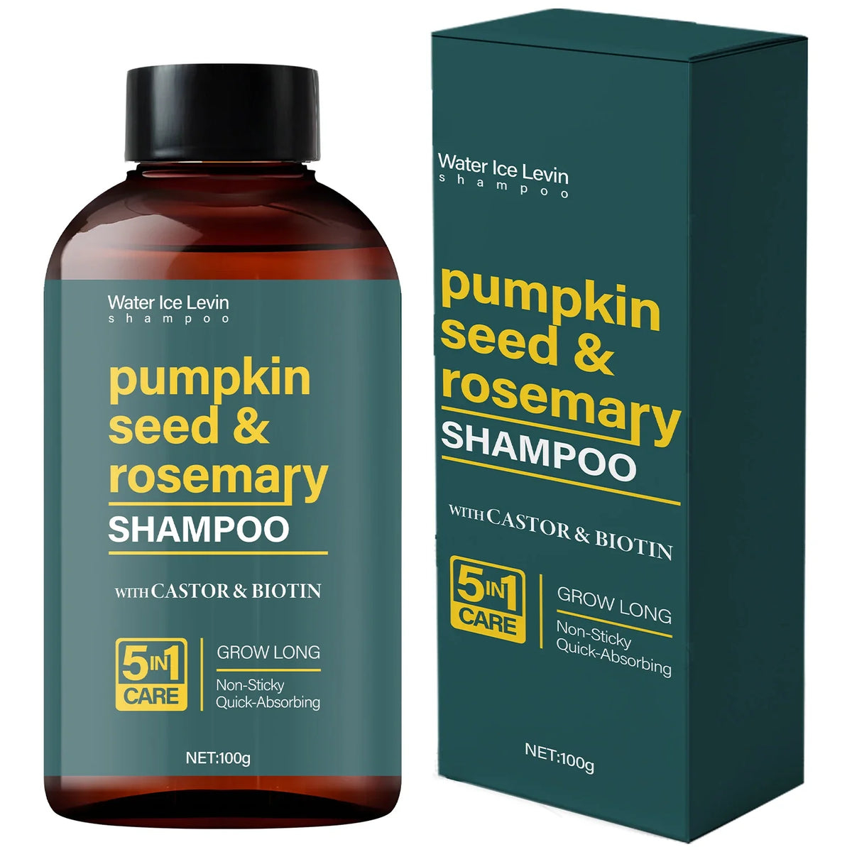 Pumpkin Seed Rosemary Shampoo – Castor Oil & Biotin Hair Care Shampoo Qme Nourishing