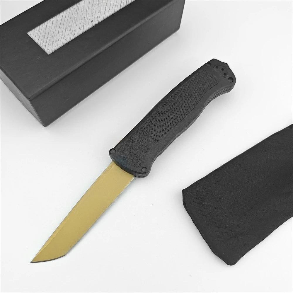 Tanto Folding Knife D2 Blade Nylon Handle Tactical EDC Tool Folding Tactical Knife Qst United States Yellow Blade