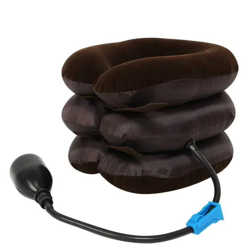 Inflatable Air Neck Support Cushion – Portable Travel Pillow Inflatable Travel Pillow Qme