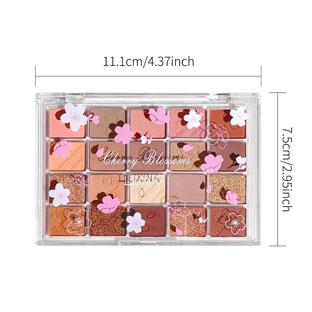 20-Color Eyeshadow Palette – Glitter, Shimmer & Matte | Qme Eyeshadow Palette Qme