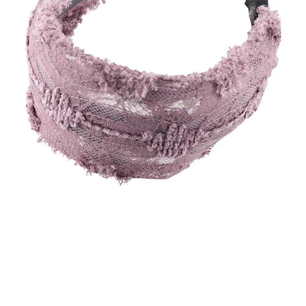 Retro Lace Wide Headband – Stylish Face Wash Hair Hoop Lace Hair Headband Qme