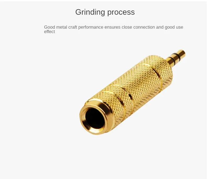 6.35mm to 3.5mm Audio Adapter – Headset & Mic Jack (10pcs) Audio Jack Adapter Qme