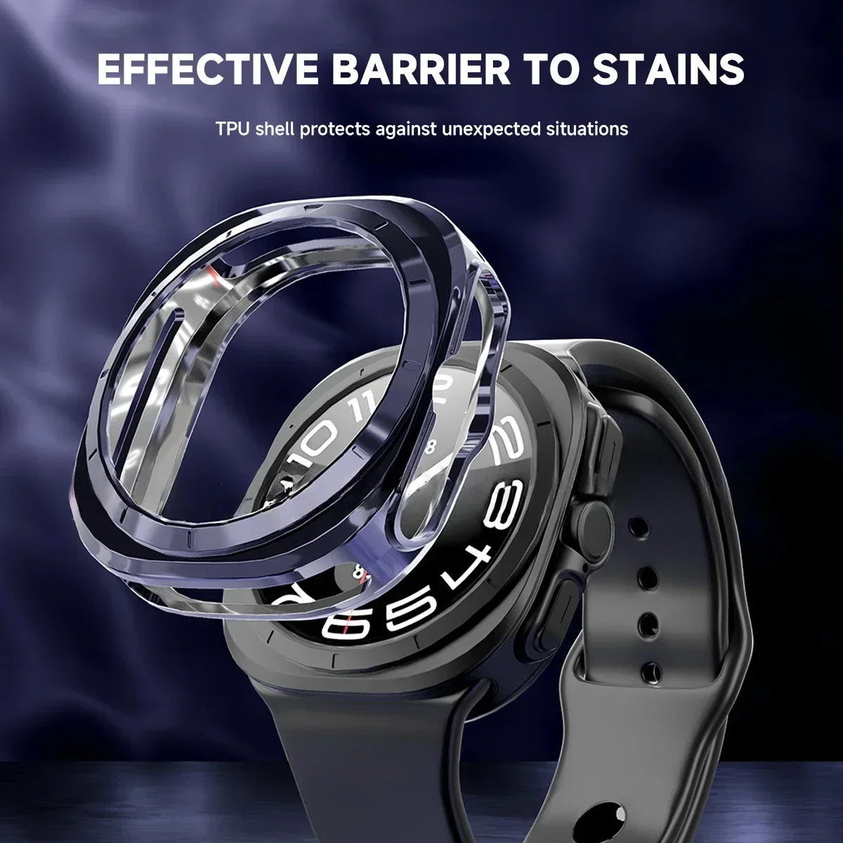 Samsung Galaxy Watch 7 Ultra 47mm Waterproof Hard Bumper Case Smartwatch Bumper Case Qme