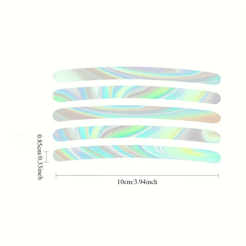 20 Colored Reflective Strips Self-Adhesive Car & Moto Stickers Reflective Car Stickers Qme
