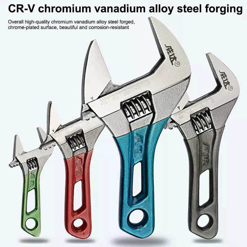 Mini Adjustable Wrench 4 5 6 Inch Short Handle Spanner | Qme Adjustable Wrench Qme