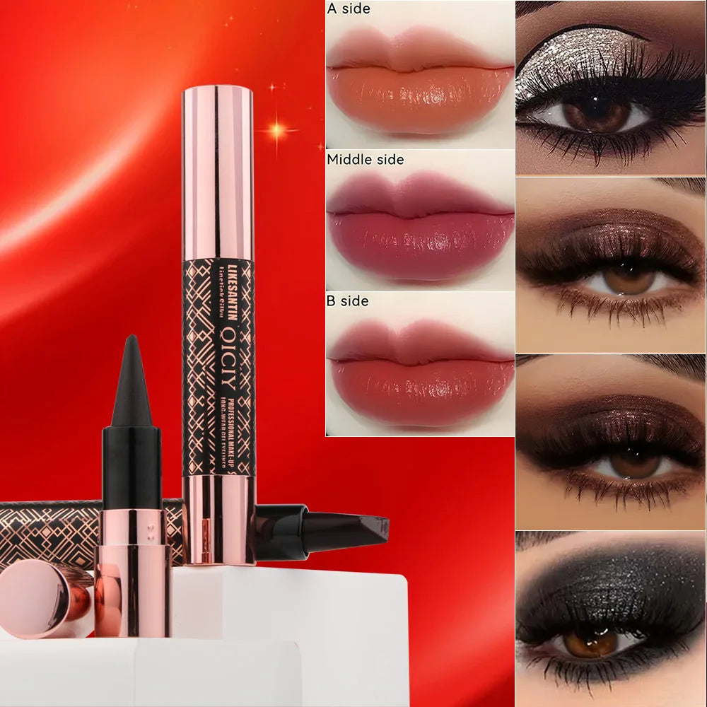 One-Stroke Lip & Eye Color Stick – 24-Hour Smudge-Proof Lip & Eye Stick Qst