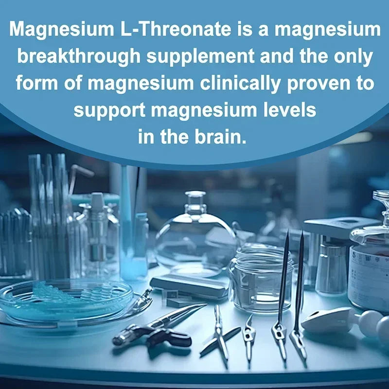 Magnesium L-Threonate Capsules – Focus, Memory & Nerve Support Mineral Supplement Qst