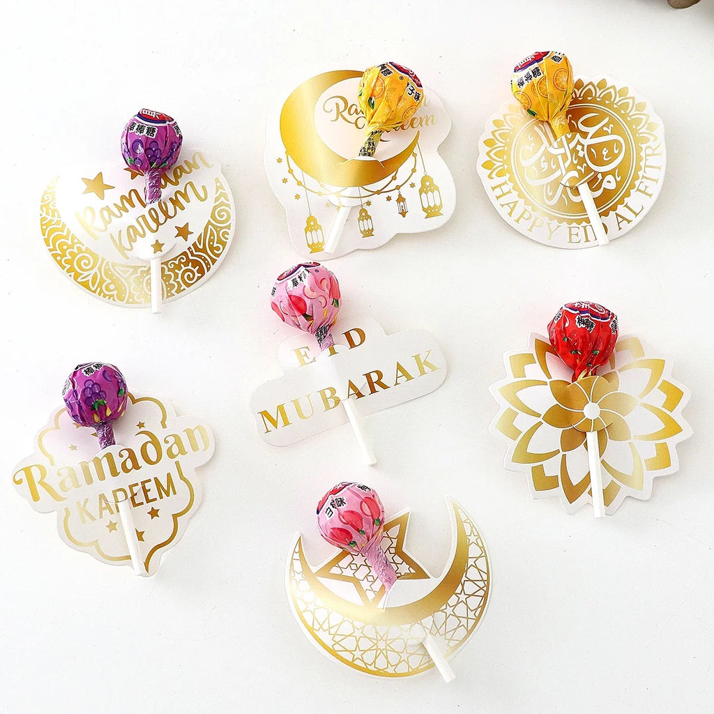 42-Piece Ramadan Gift Set – Lollipop Cards & Crescent Boxes Ramadan Gift Set Qme