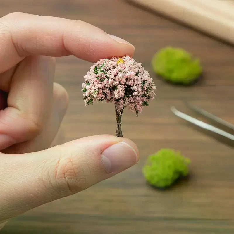 Mini Artificial Flower Trees | Fairy Garden & DIY Decor Artificial Mini Trees Qme