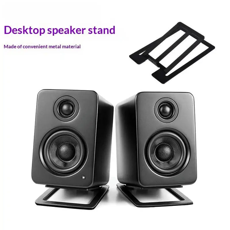 Heavy Duty Aluminum Desktop Speaker Stands – Tabletop Audio Desktop Speaker Stand Qme