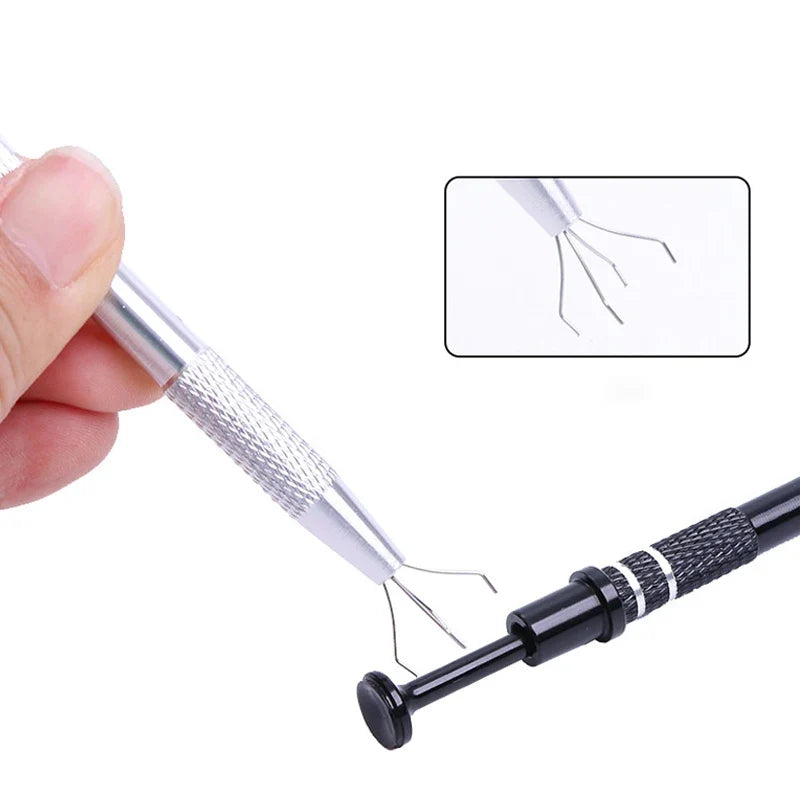 Four-Claw Bead Pickup Tool – Diamond Jewel Tip Tweezers Bead Pickup Tweezers Qme