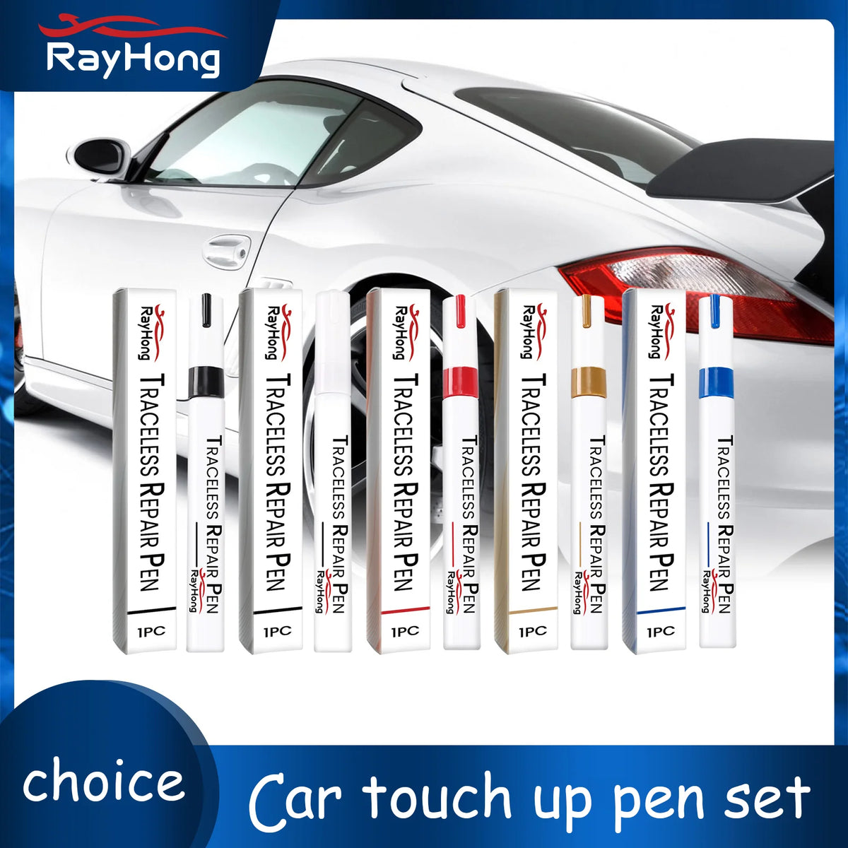 Rayhong Car Paint Touch-Up Pen – Scratch Repair, Multi-Color Car Touch-Up Pen Qst