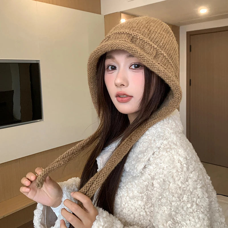 Women's Winter Knit Hat Scarf & Gloves Set – Fleece Lined Winter Accessories Set Qst Khaki