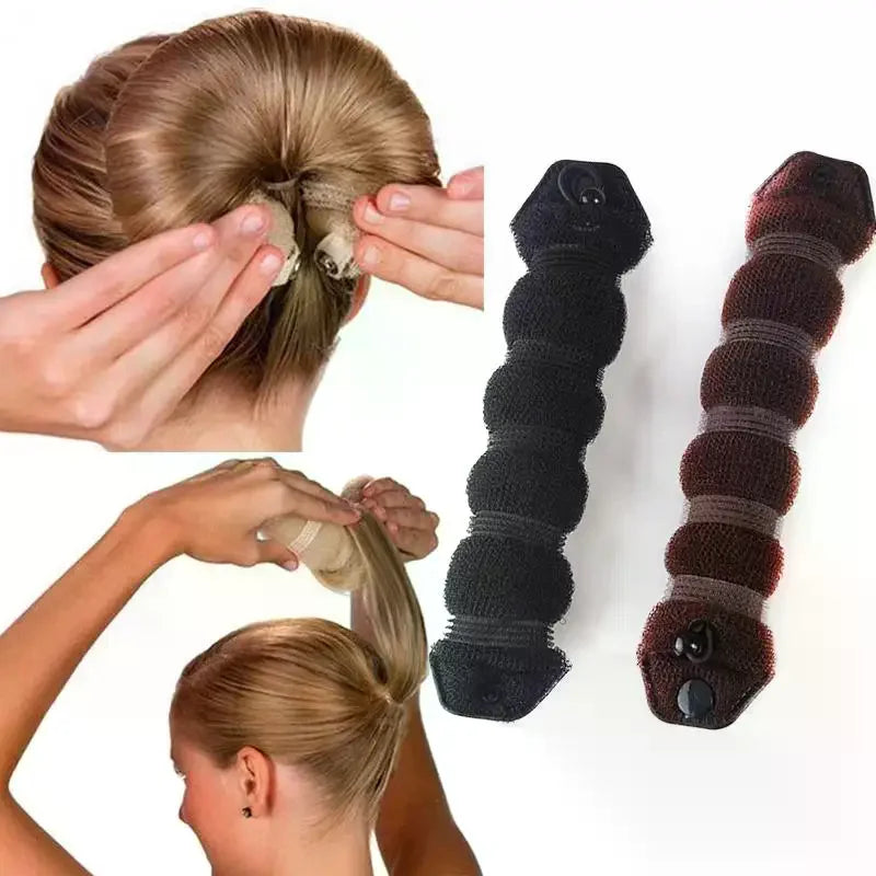 Magic Hair Bun Maker Donut Tool 8-Piece Reusable Set Hair Bun Styling Tool Qme